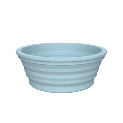 Custom Logo Pet Dog Folding Silicone Bowl Outdoor Easy Washable Foldable Dog Bowl Collapsible Puppy Bowl